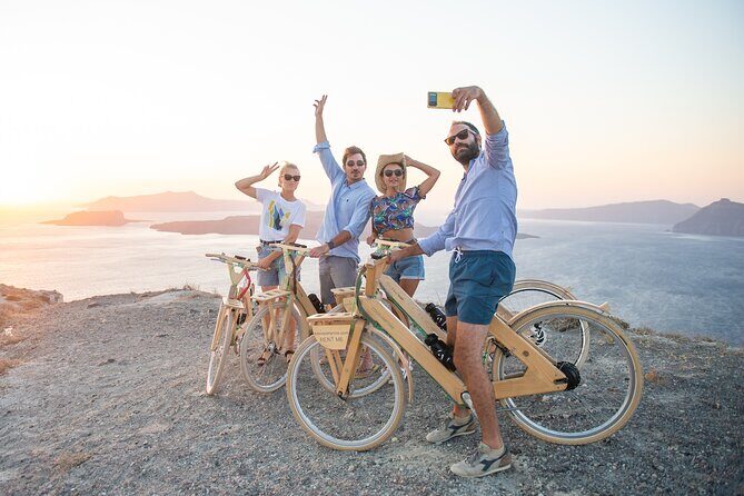 2-hour Private Wooden E-Bike Tour in Emporio Castle, Santorini - The ride itself: wooden e-bikes, local guidance, and road-share reality