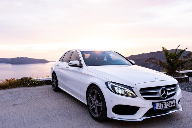 24h Luxury Santorini Transfer or Arrival or Departure one way - The Ride Itself: Private, A/C, and Built for Comfort