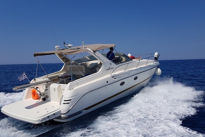 5 Hours Santorini Private Luxury Cruise with BBQ and Drinks - Private Luxury Cruise time math: the value of “up to 4”