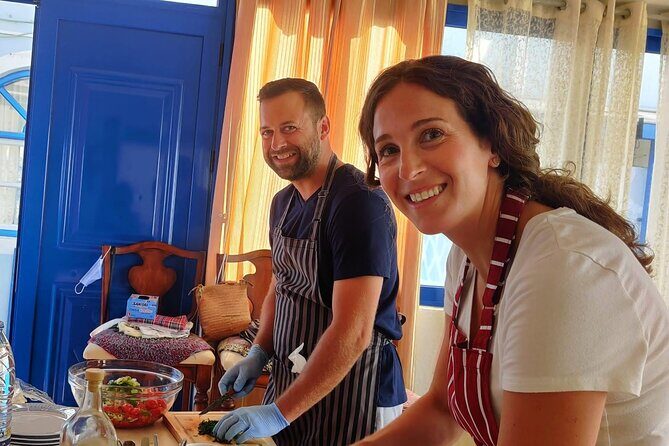 Cooking Class and Wine Tasting in Santorini - The hands-on cooking class: your chef’s hat, then your lunch