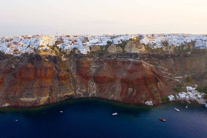 Experience Santorini Sunset by Helicopter - Palea and Nea Kameni: black volcanic isles with real science vibes