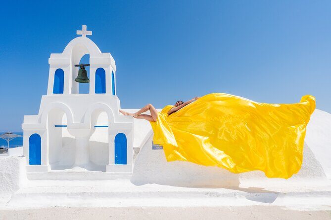Flying Dress Experience -Private Santorini Photoshoot - Santorini Flying Dress: what you’re really paying for