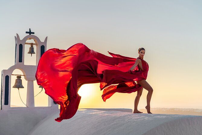 Flying Dress © Photoshoot in Santorini: Mr. President Package - Key highlights before you book