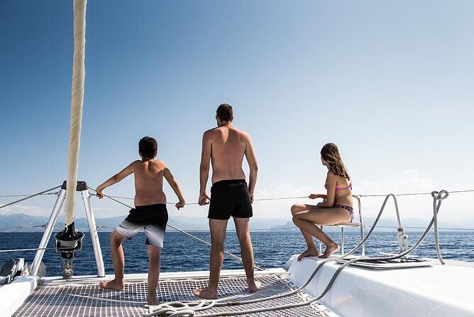 Luxury Santorini Catamaran Cruise: Lunch, BBQ, Drinks, Transfers - Lunch, BBQ and drinks: what included means for your budget