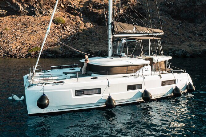 Majestic Catamaran Caldera Cruise with Snacks, Meal & Drinks - Booking value at $162.03: when this feels like a smart buy