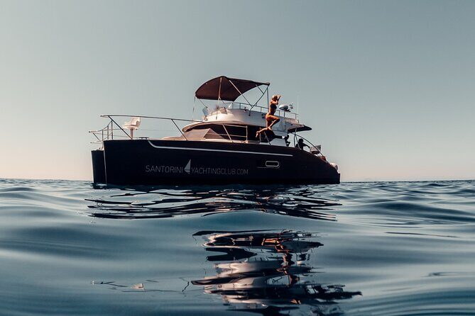 Private Caldera Cruise with Power Catamaran ENJOY incl. Meal & Drinks - Value check: what $452.55 gets you on board