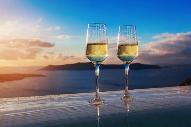 Private Guided Wine Tour in Santorini, Greece. - Venetsanos finale: volcano views with the last pour