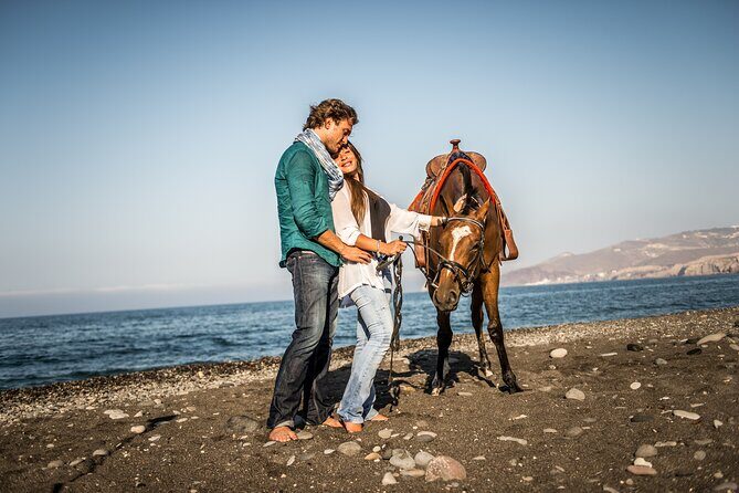 Private Horse Riding Experience in Santorini - The photo advantage: your guide working with your phone