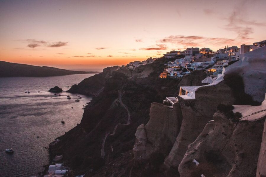 Santorini 5hour Semi-Private SECRET SUNSET Tour - The Military Lighthouse: how the tour turns into a sunset moment