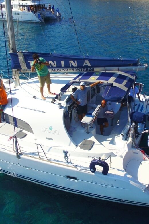 Santorini: 7-Hour Private Catamaran Cruise with Food & Drink - Timing That Lets You Sleep In