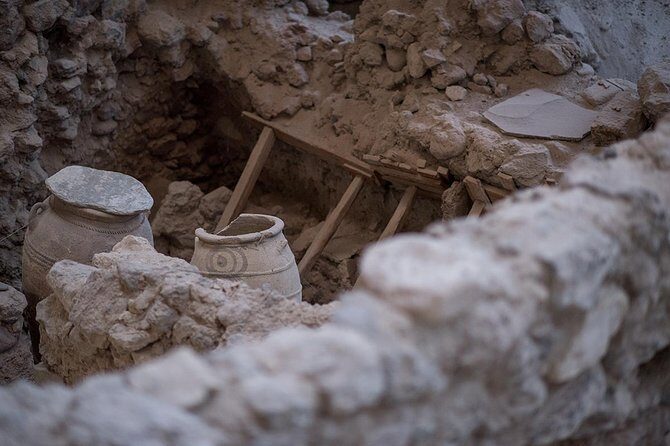 Santorini Archaeology and Wine Small-Group Tour with Tastings - Akrotiri Archaeological Site: Volcano Before the Myth