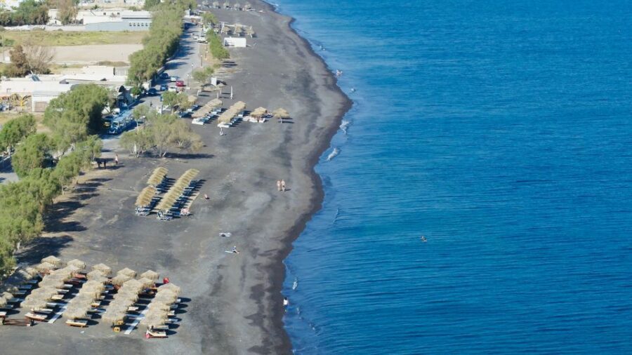 Santorini: Discover Santorini Private 6 hours tour - Getting to the van: pickup from port, airport, Thera, or the cable car