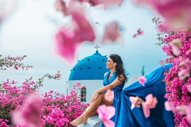 Santorini Flying Dress Photoshoot - Price and value: what $241.36 buys you in Santorini
