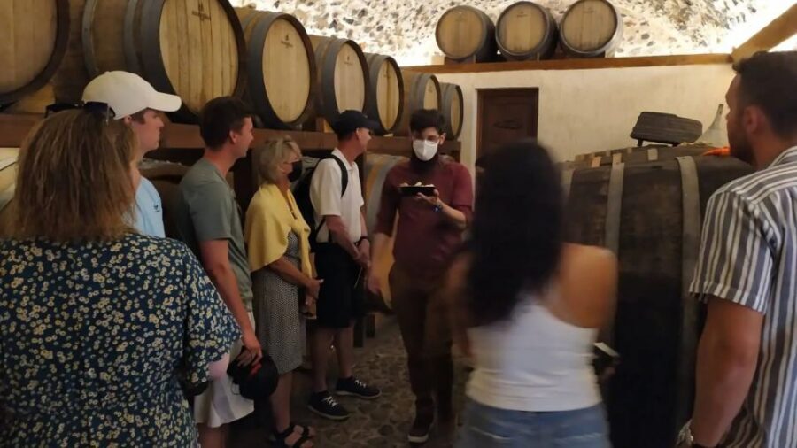 Santorini: Guided Highlights Tour with Private Wine Tasting - Prophet Elias Monastery at 565 Meters: Calm Views Above the Noise