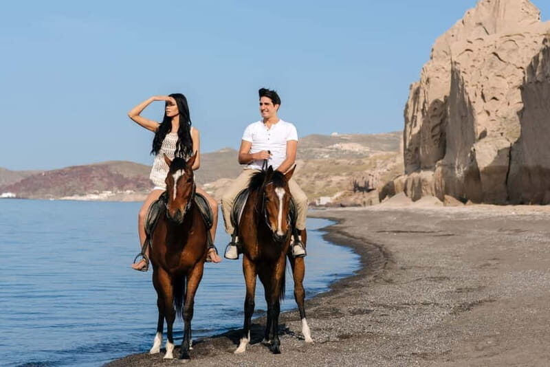 Santorini: Horseback Riding on the Black Sandy Eros Beach - Key highlights you’ll actually care about