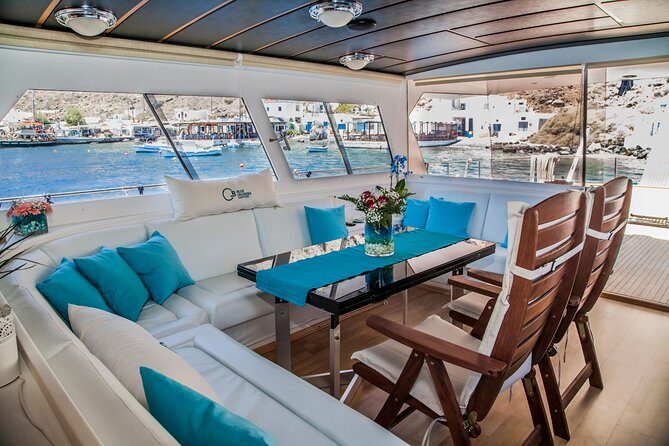 Santorini: Motor Yacht Day Cruise with 5-Course Lunch - Snorkeling Gear Included: What to Expect (and How to Use It Well)