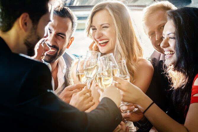 Santorini Party Bus Experience - Caldera view stop: the scenic break in the middle of the fun