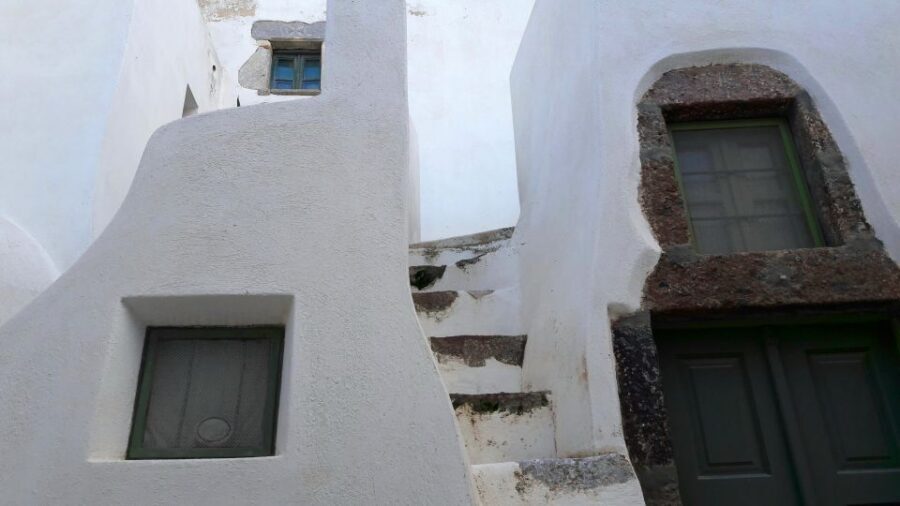 Santorini: Private 4-Hour Cultural Villages Sightseeing Tour - Megalochori: the traditional village where cave homes still matter