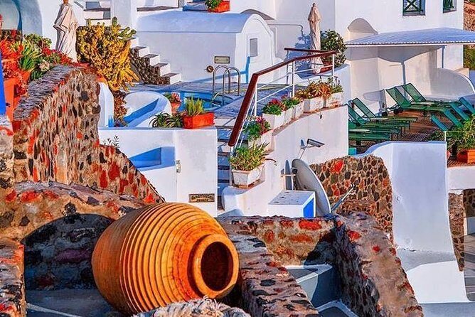 Santorini Private Full Day Tour 9 hours - Pickup options: hotel pickup or the cable car top