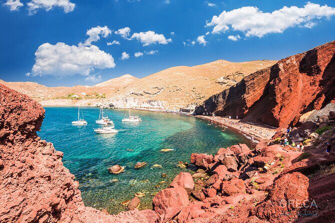 Santorini Private Half-Day Sightseeing Tour - Red Beach and Perissa in the same day: volcanic color then beach time