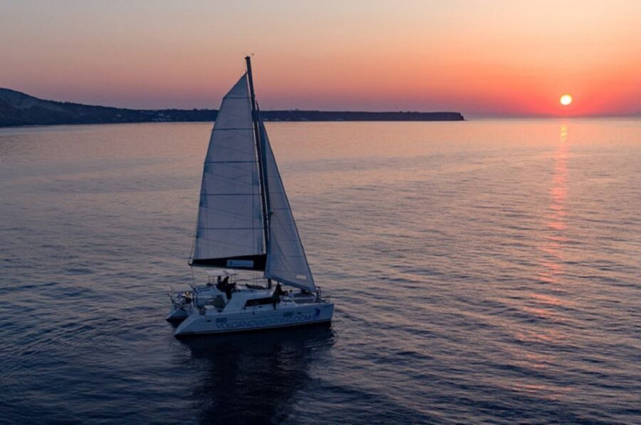 Santorini: Private Sunset Cruise with Dinner and Drinks - Captain, crew, and the small-group rhythm
