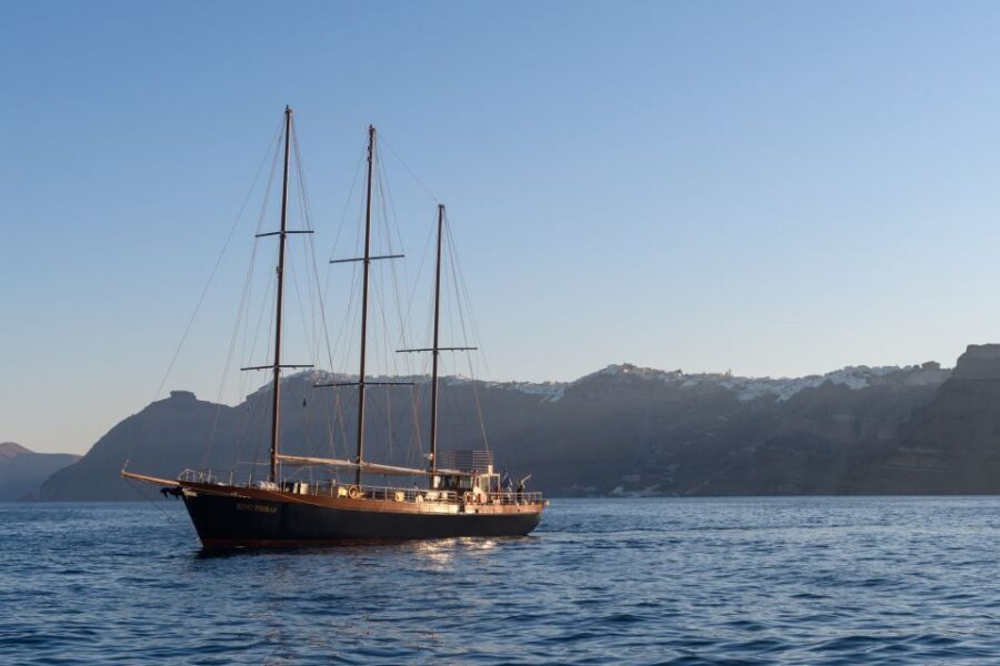 Santorini: Romantic Sunset Caldera Cruise with Dinner - On Board King Thiras: Comfort, Views, and How the Crew Runs the Trip