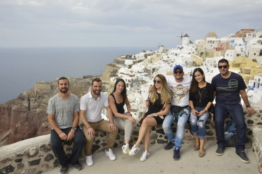 Santorini: Small-Group Highlights Tour of Venetian Castles - Perivolos black-sand beach break: swim, lunch, and reset time