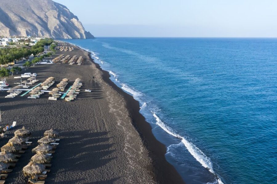 Santorini Small-Group Tour with Wine Tasting & Food Pairing - Meeting the van and getting settled fast