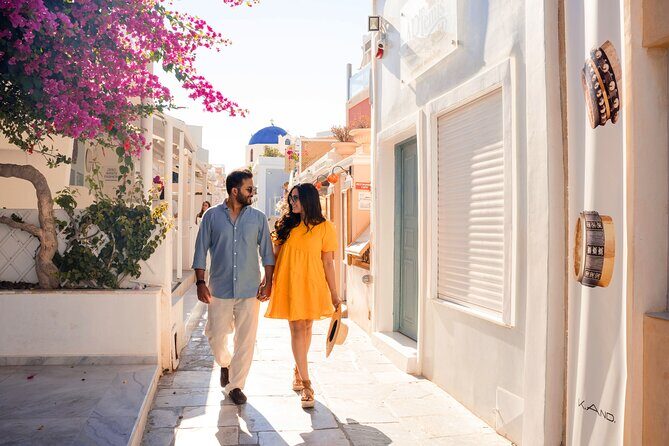 Santorini Vacation Photoshoot - The 1-hour private shoot: what actually fills the time